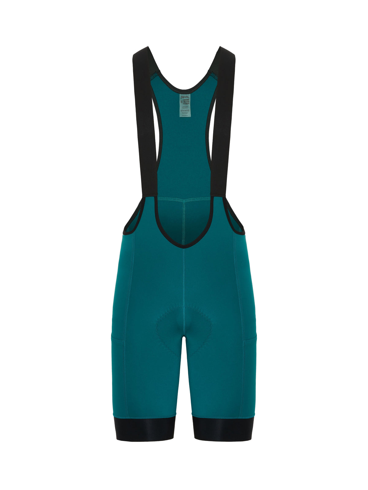 Culotte Spiuk Gravel Cargo con tirantes verde – vista frontal