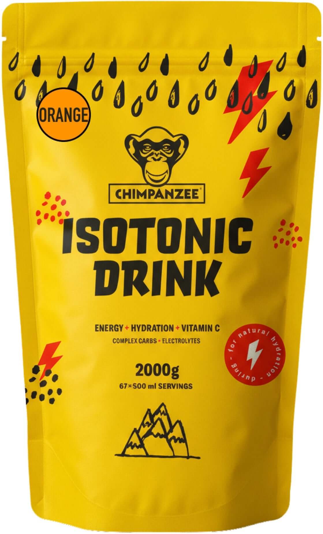 Chimpanzee Iso-Drink Naranja 2kg (67 raciones)