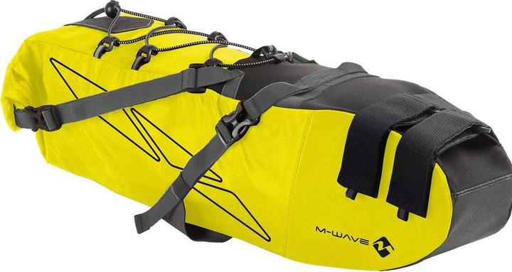 Bolsa de sillín M-Wave Rough Ride Saddle amarillo – detalle