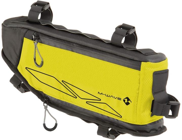 Bolsa de cuadro M-Wave Rough Ride Triangle amarillo – detalle
