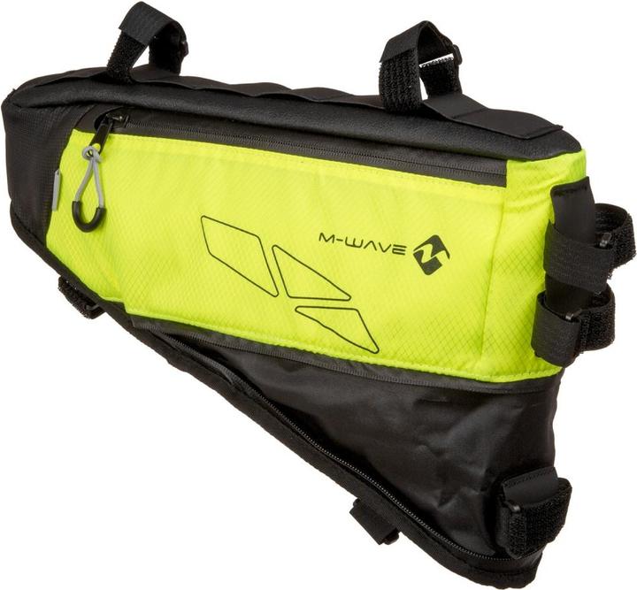 Bolsa de cuadro M-Wave Rough Ride Triangle amarillo – vista lateral