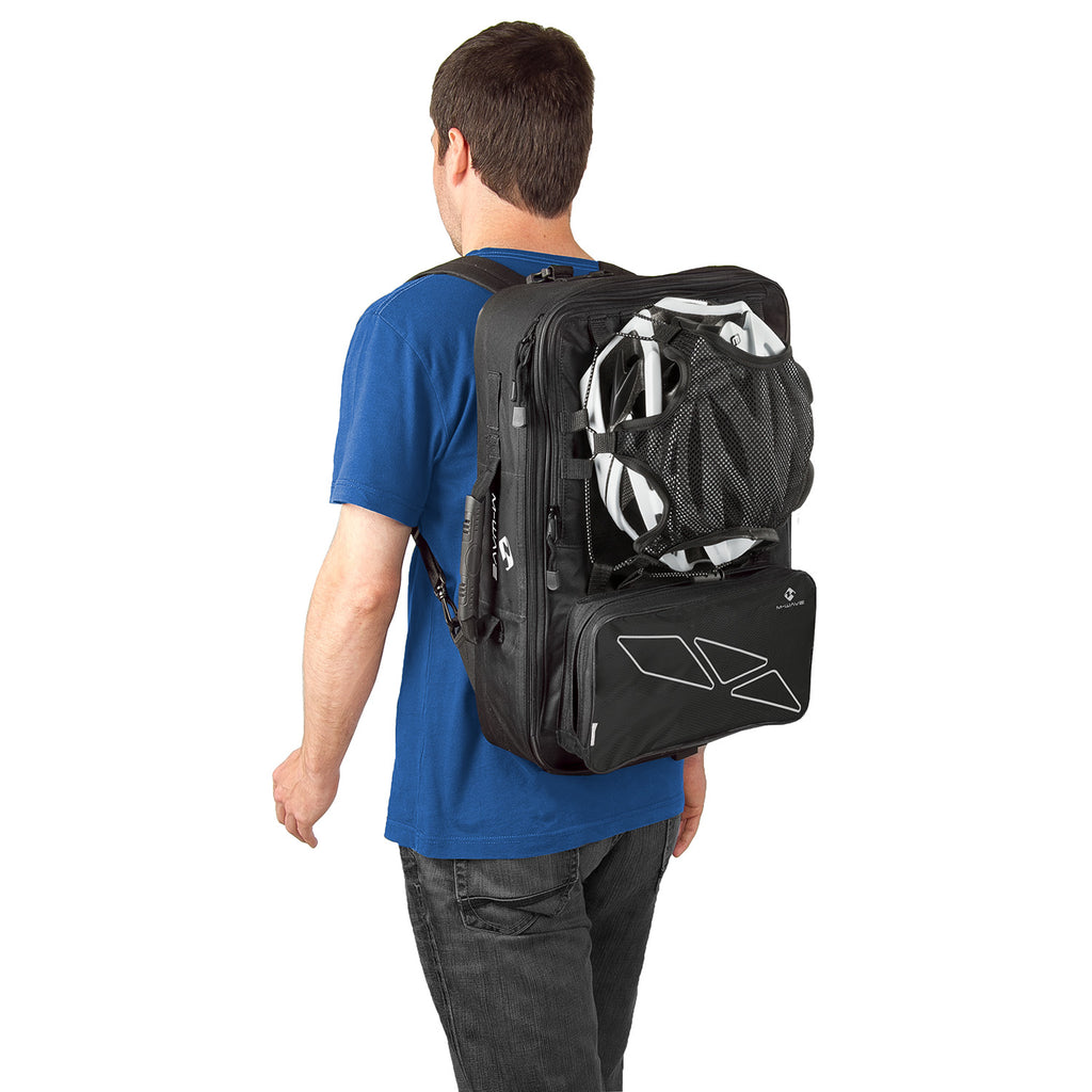 Alforjas M-Wave Amsterdam Triple negro/gris – detalle