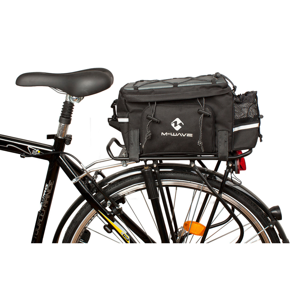 Bolsa de portabultos M-Wave Amsterdam EXP negro – montaje