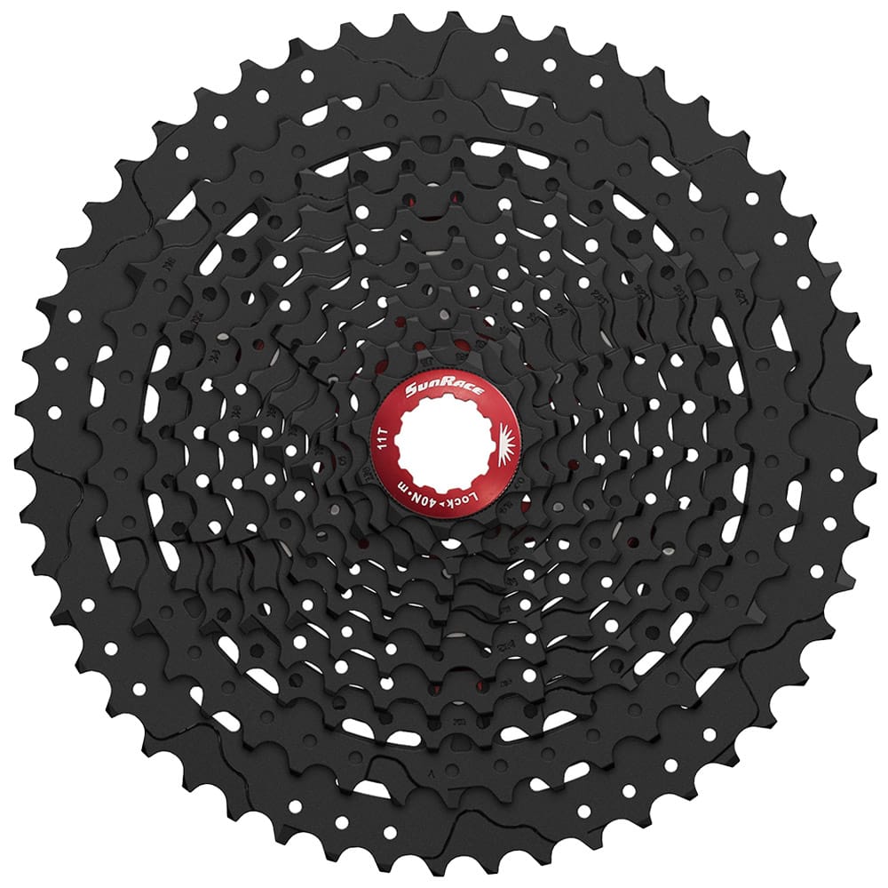 Cassette SunRace CSMX80 11-51 11 velocidades negro – Vista general (tienda)