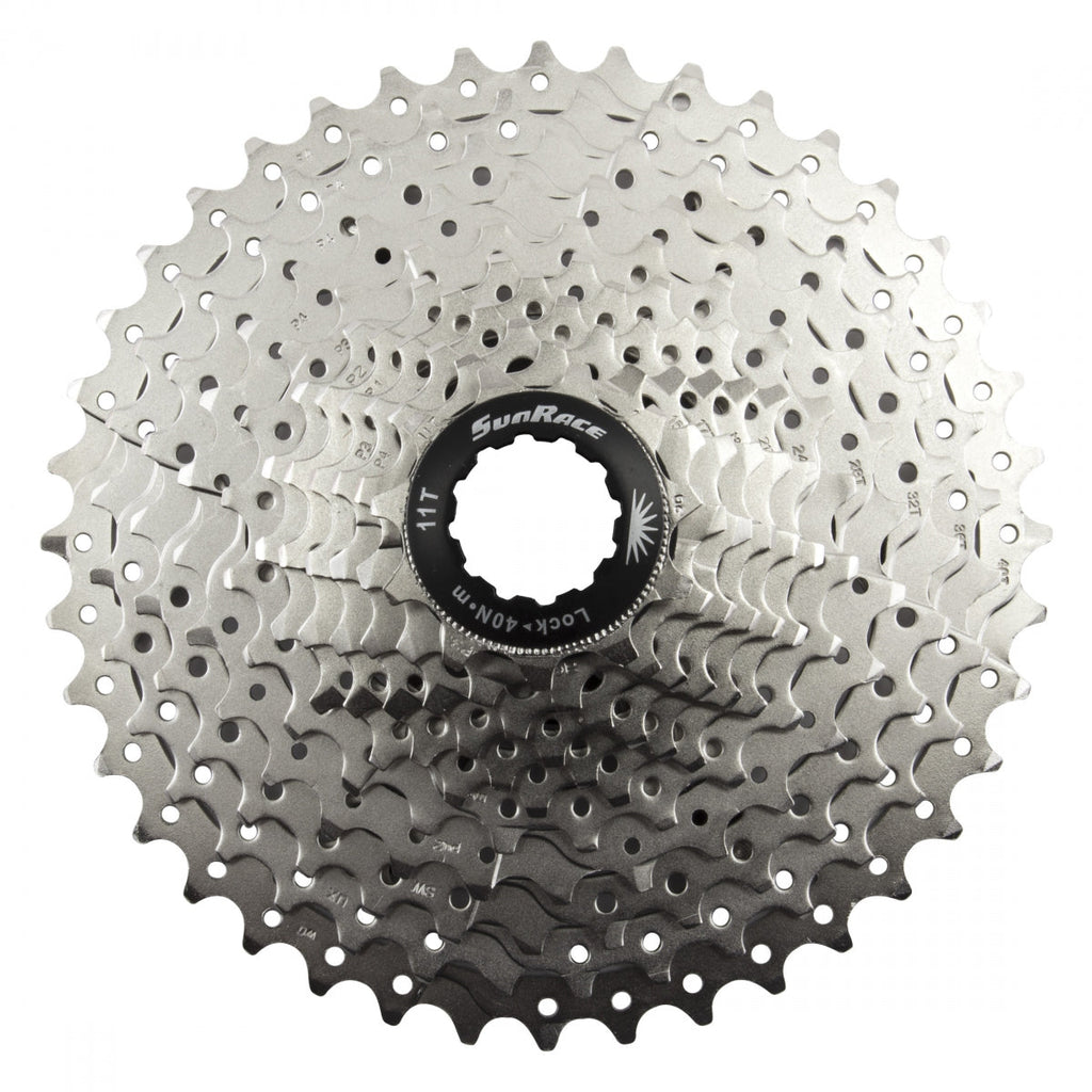Cassette SunRace CSMS8 11-40 11 velocidades plateado – Vista general (tienda)