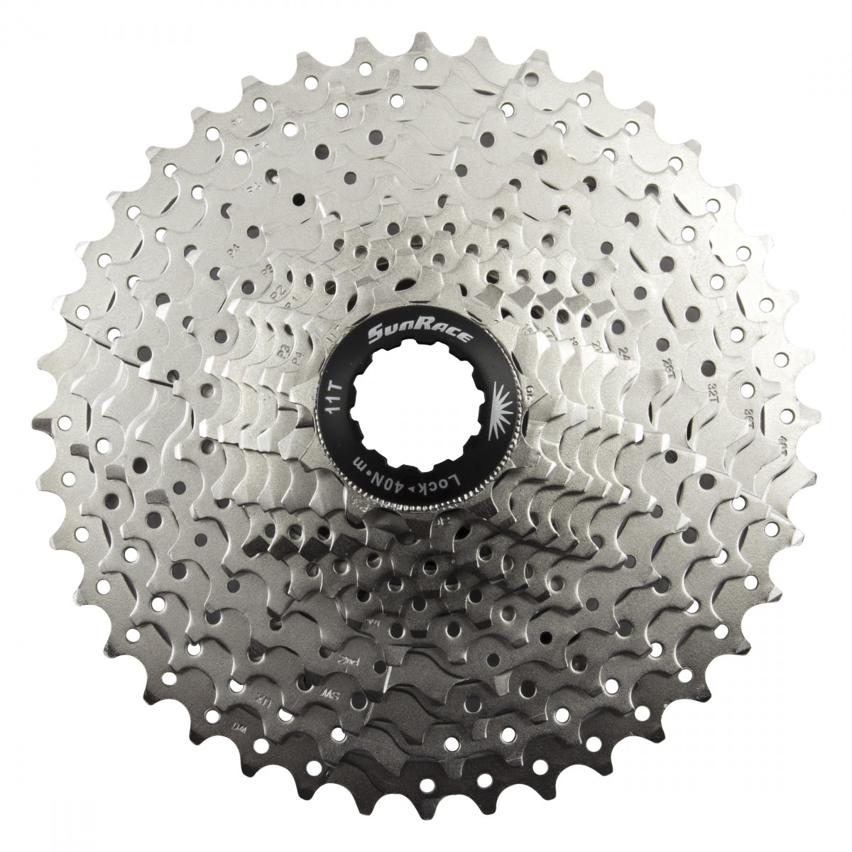 Cassette SunRace CSMS8 11-40 11 velocidades plateado – Vista general (tienda)
