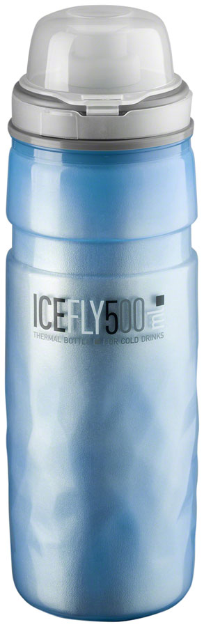 Bidón térmico Elite Ice Fly 500 ml azul – vista frontal
