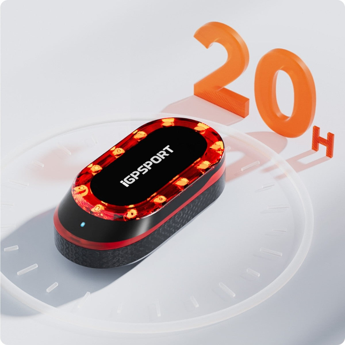 Luz trasera con radar iGPSPORT SR Mini negro – autonomía