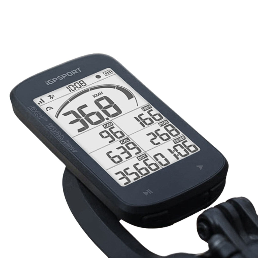 Ciclocomputador GPS iGPSPORT BSC100Max negro – vista frontal