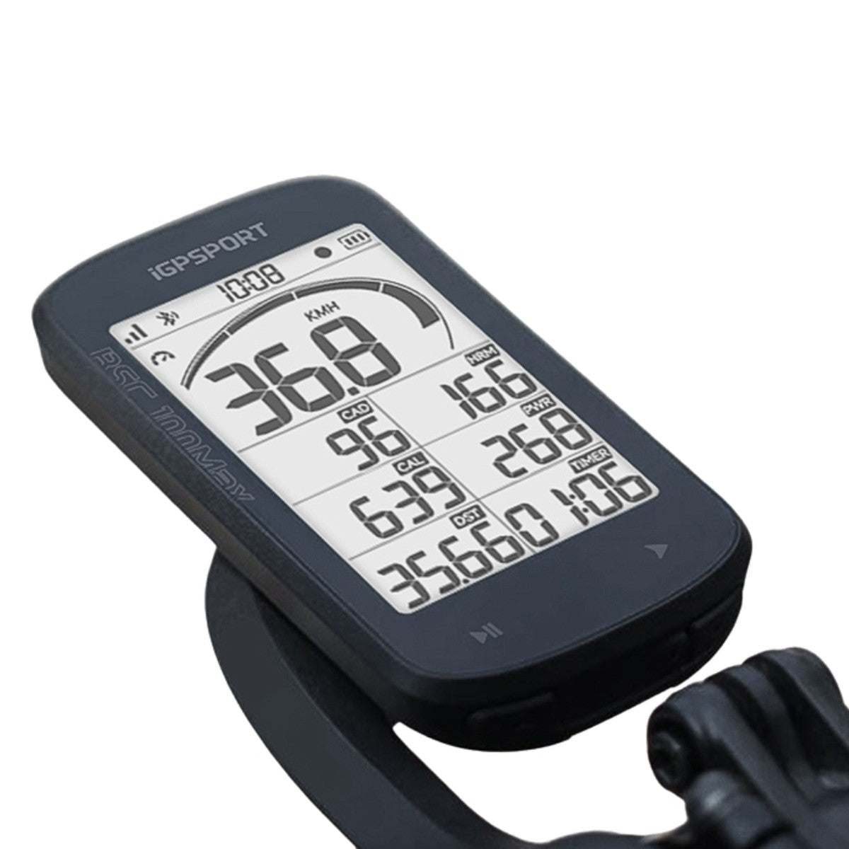 Ciclocomputador GPS iGPSPORT BSC100Max negro – vista frontal