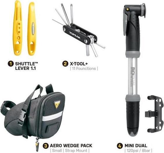 Kit de accesorios Topeak Deluxe Cycling Accessory Kit – vista alternativa