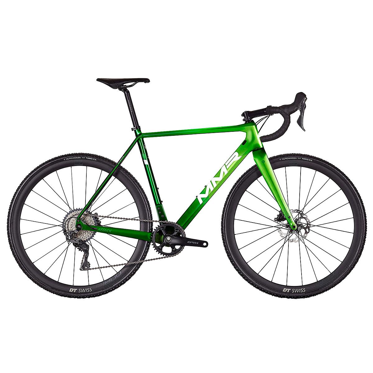 Bicicleta ciclocross MMR Attack 00 2024 chrome green replica – vista lateral