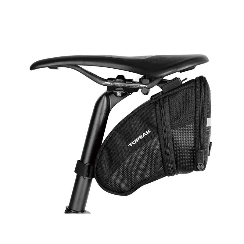 Bolsa de sillín Topeak Aero Wedge Pack (L) negro – vista adicional