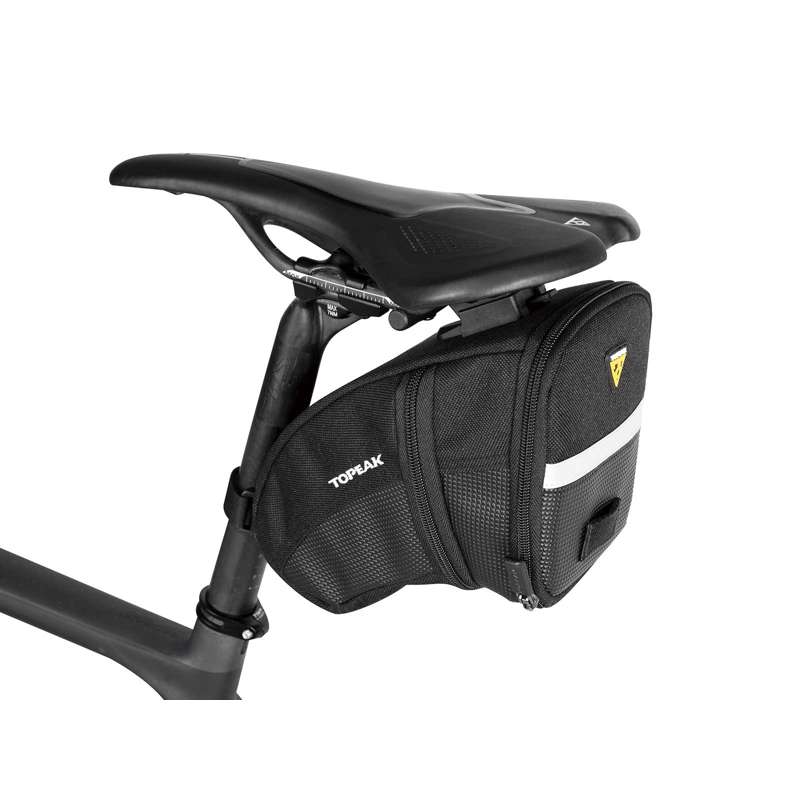 Bolsa de sillín Topeak Aero Wedge Pack (L) negro – vista adicional