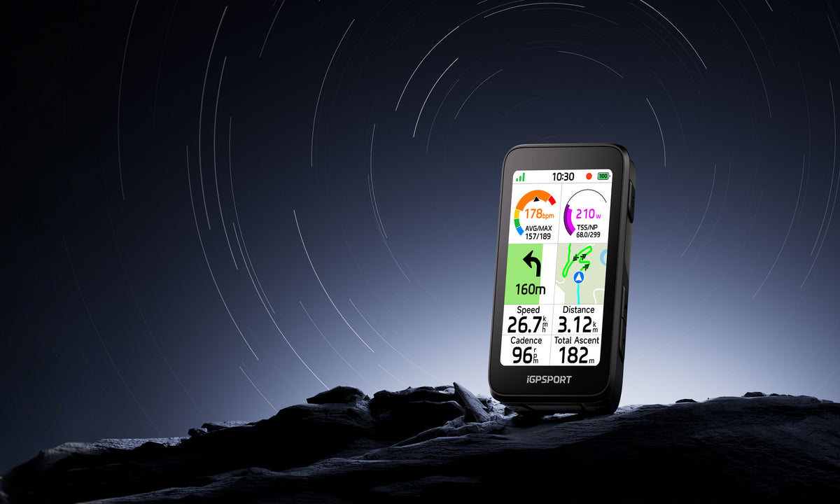 Ciclocomputador GPS iGPSPORT BiNavi Air negro – detalle