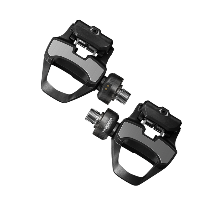 Pedales potenciómetro Magene P715 SPD-SL plateado – vista general