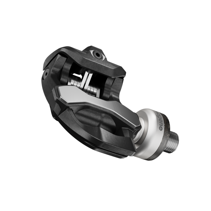 Pedales potenciómetro Magene P715 SPD-SL plateado – detalle