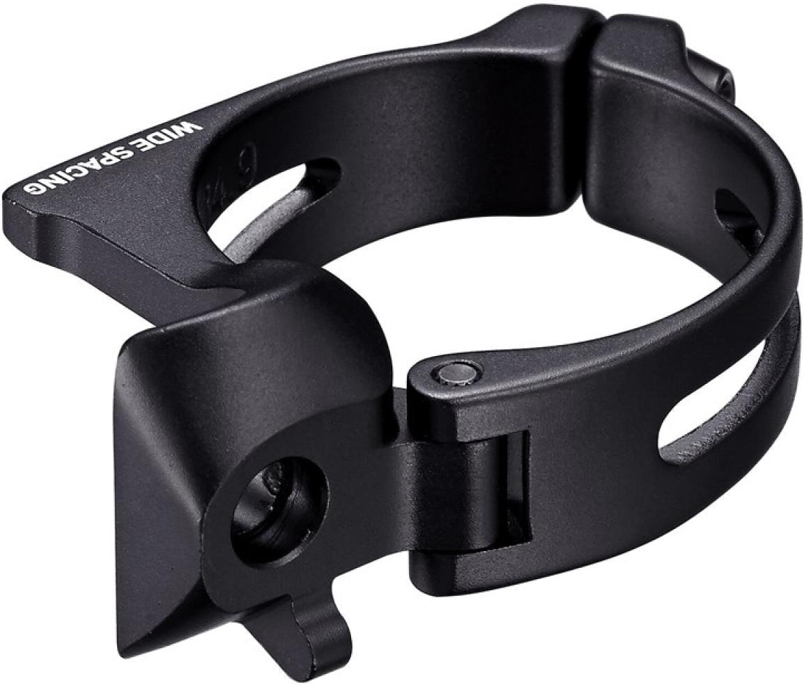 Adaptador de desviador SRAM Wide de soldar a abrazadera con Chain Spotter negro – vista principal