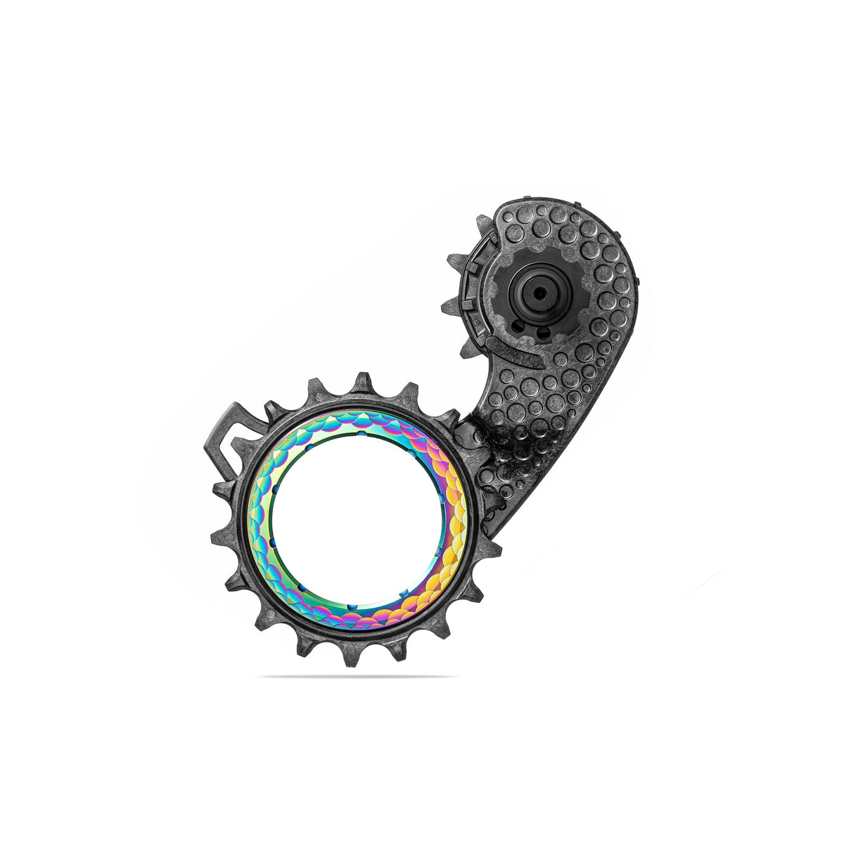 Jaula de cambio absoluteBLACK HOLLOWcage Carbon Shimano Ultegra 8100/8150/8170 – jaula rainbow, vista lateral