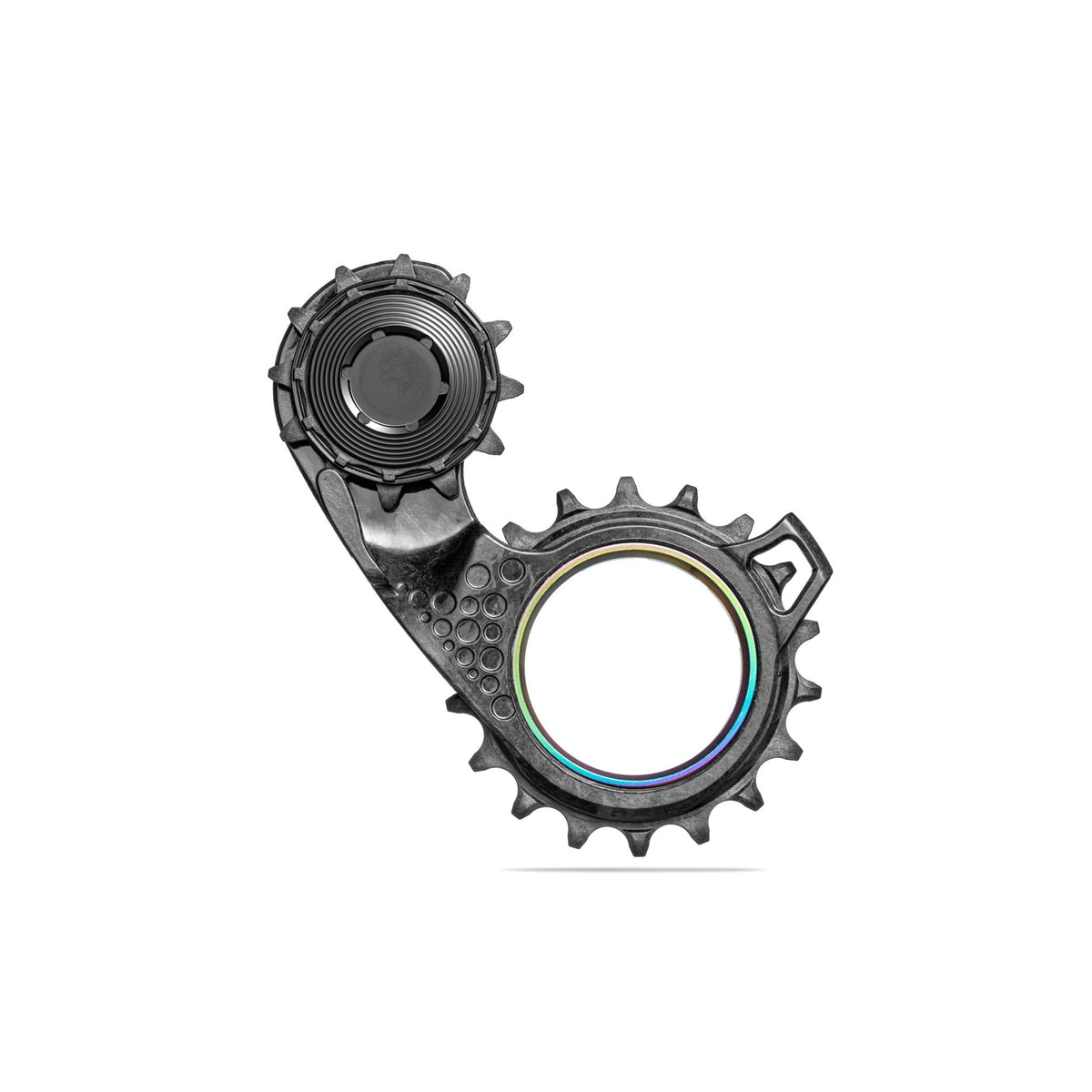 Jaula de cambio absoluteBLACK HOLLOWcage Carbon Shimano Ultegra 8100/8150/8170 – jaula rainbow, detalle
