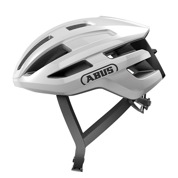 Casco ABUS PowerDome blanco brillo – vista lateral