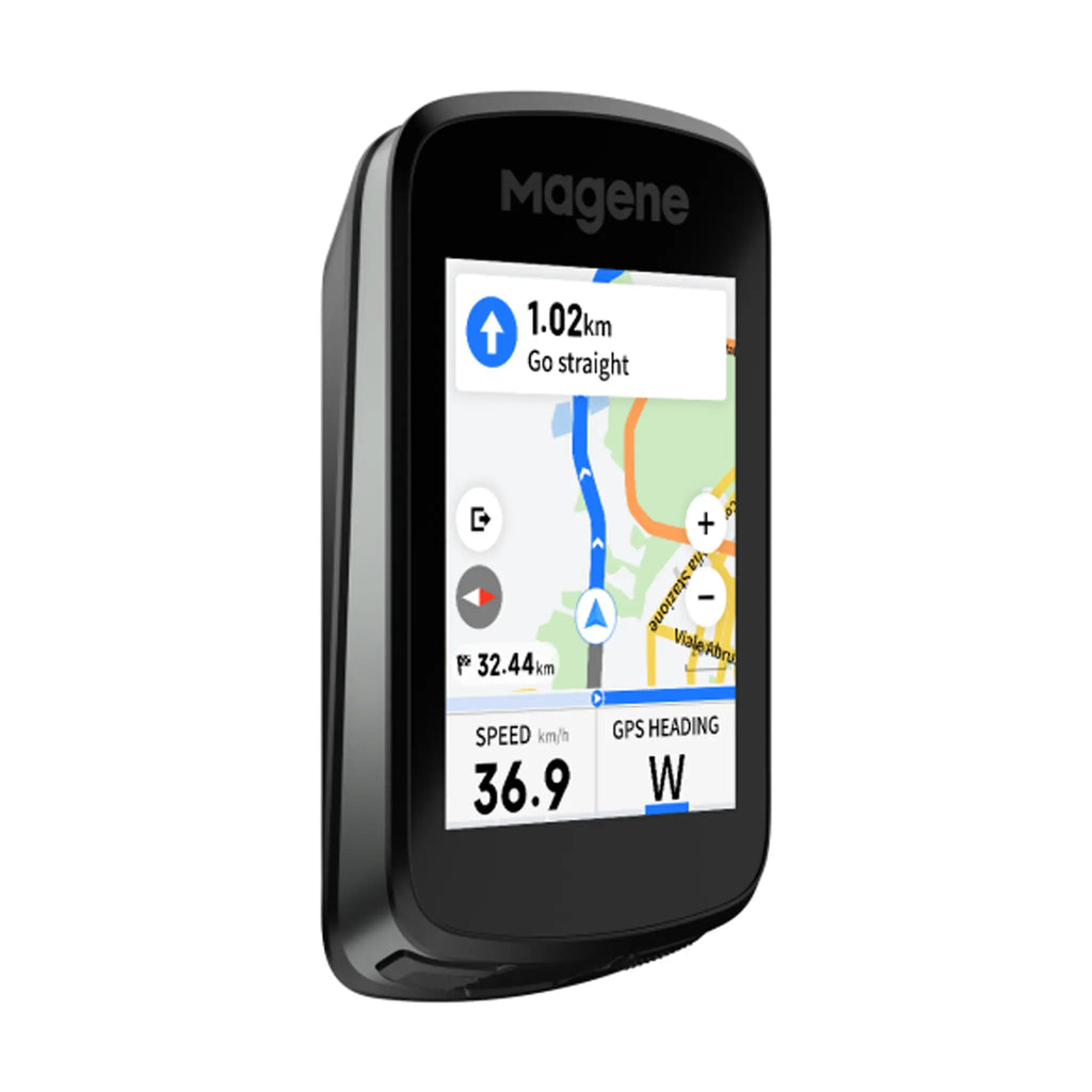 Ciclocomputador GPS Magene C606 Pro negro – vista lateral