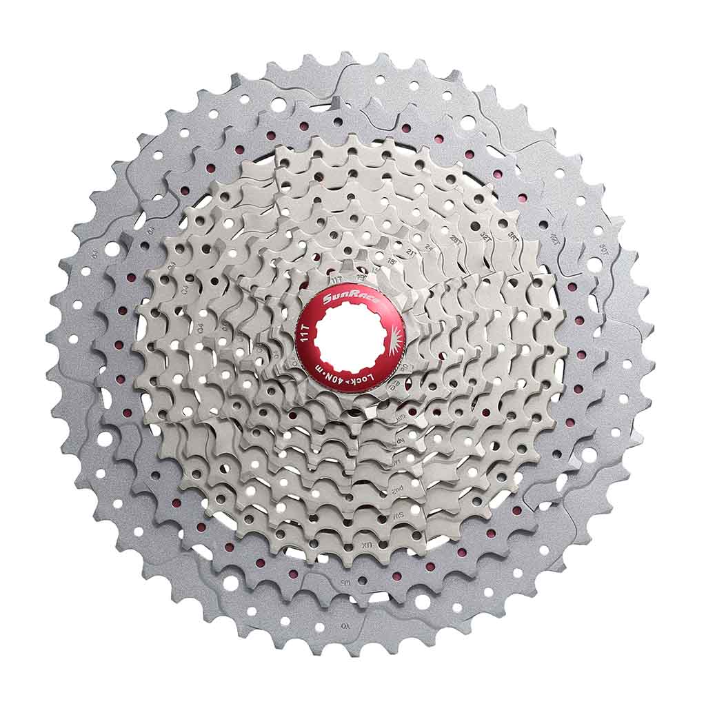 Cassette SunRace CSMX80 11-51 11 velocidades plateado – Vista general