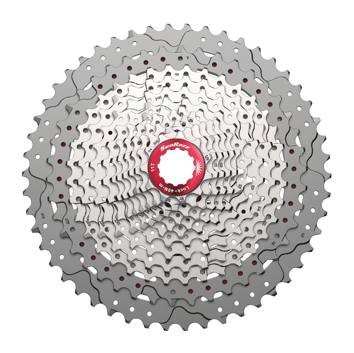 Cassette SunRace CSMZ800 11-51 12 velocidades plateado – Vista secundaria