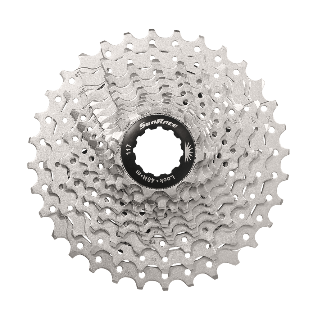 Cassette SunRace CSRS3 11-32 11 velocidades plateado – Vista frontal