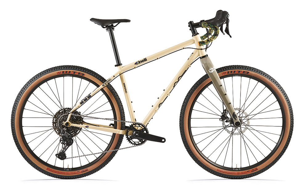 Bicicleta gravel Cinelli Hobootleg Geo Cues 1x11 desert mud – vista lateral