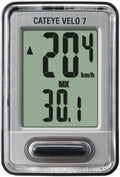 Ciclocomputador CatEye Velo 7 CC-VL520 negro – vista frontal