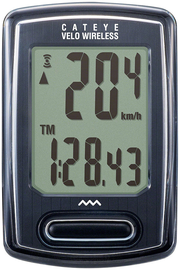 Ciclocomputador CatEye Velo Wireless CC-VT230W negro – vista frontal