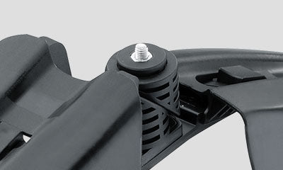 Guardabarros delantero Topeak DeFender FX 279er negro – detalle de montaje delantero