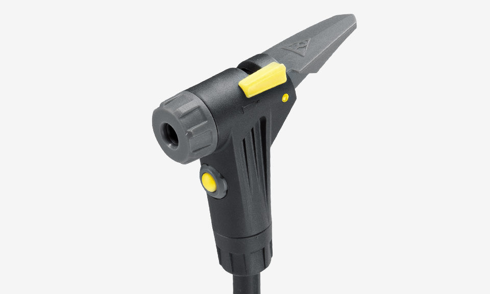 Bomba de suelo Topeak JoeBlow Race negro – detalle del cabezal SmartHead