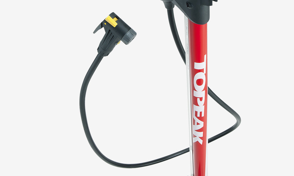 Bomba de suelo Topeak JoeBlow Race negro – detalle de la manguera