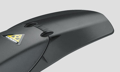 Guardabarros trasero Topeak DeFender RX 279er negro – detalle de la extensión trasera