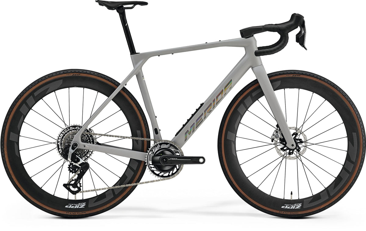 Bicicleta gravel Merida Mission 10K 2027 silk grey – vista lateral
