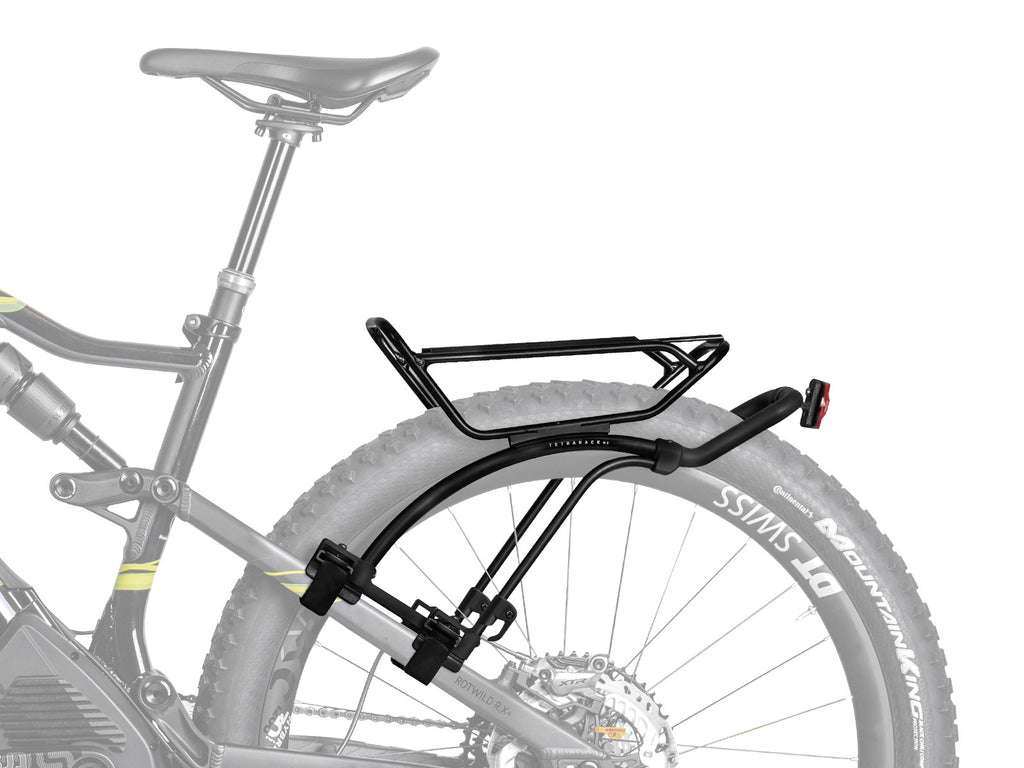 Portabultos trasero Topeak TetraRack M2 negro – montado en la bici