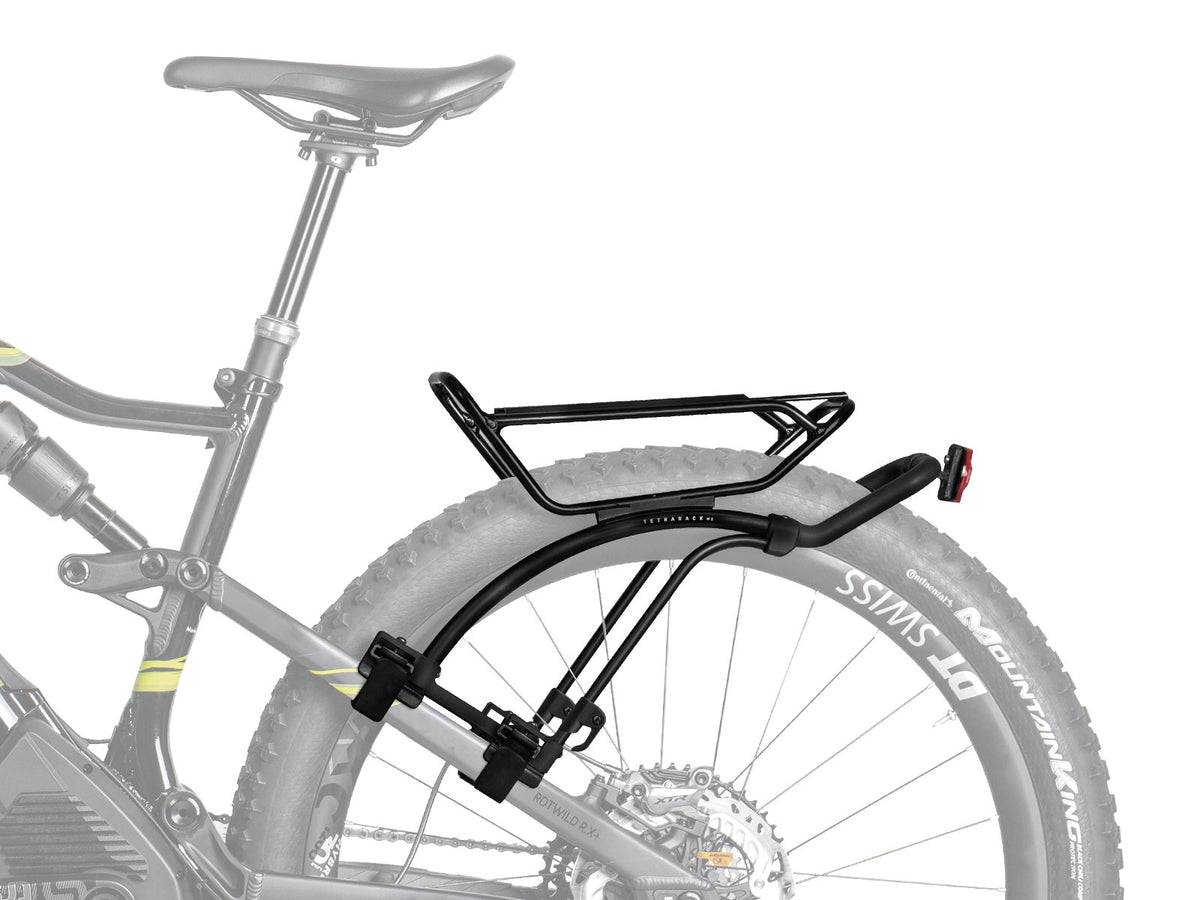 Portabultos trasero Topeak TetraRack M2 negro – montado en la bici