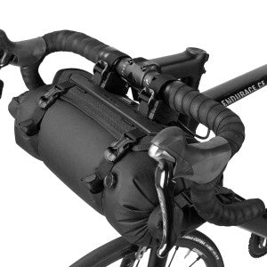 Bolsa de manillar Topeak FrontLoader negro – montada en la bici