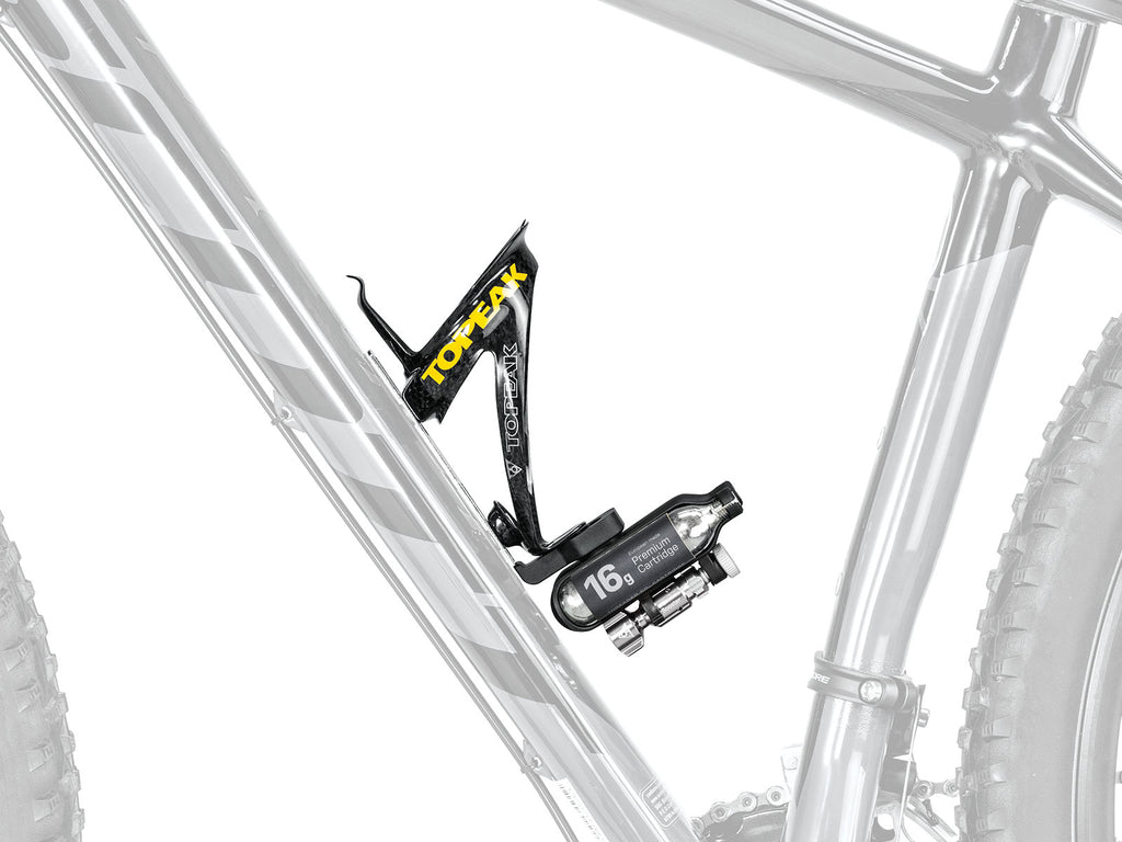 Kit de CO2 Topeak Ninja CO2 negro – montado en portabidones