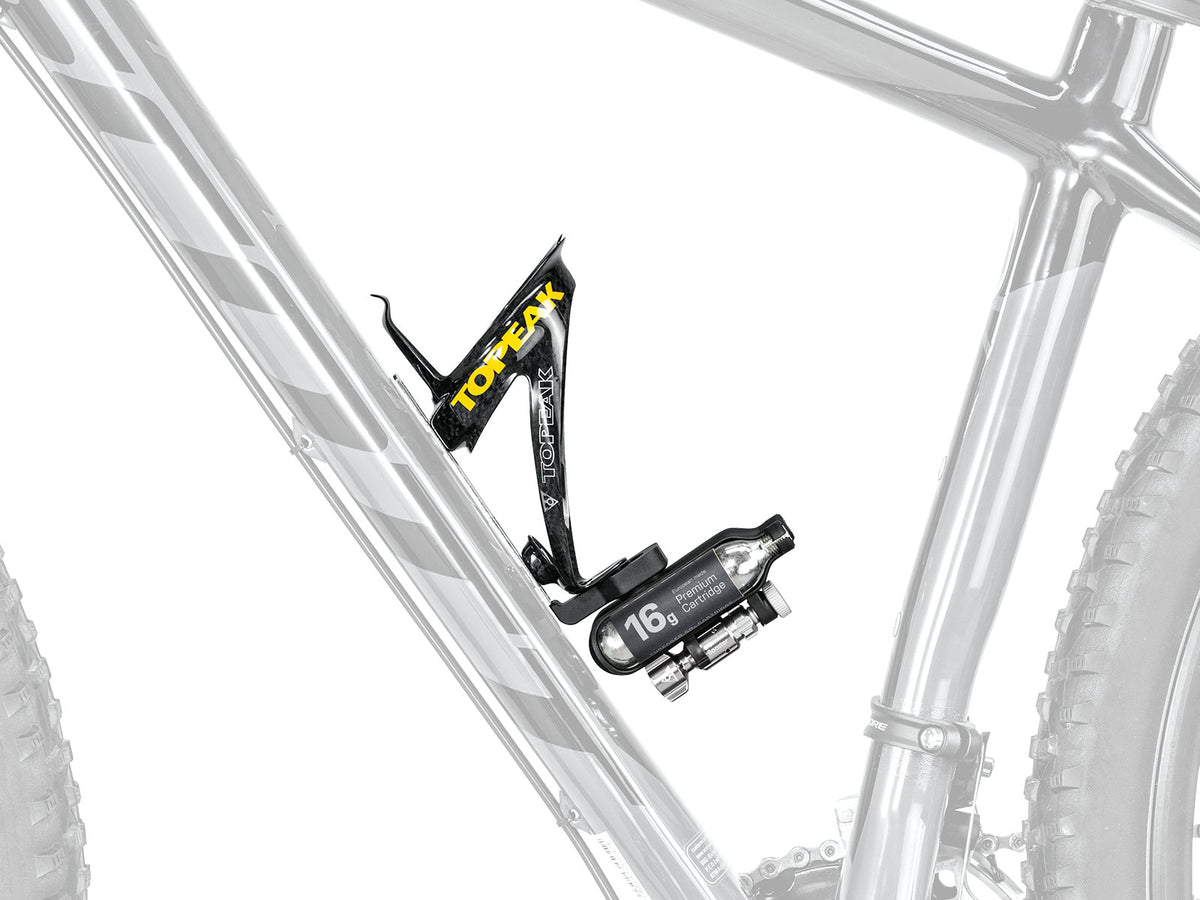 Kit de CO2 Topeak Ninja CO2 negro – montado en portabidones