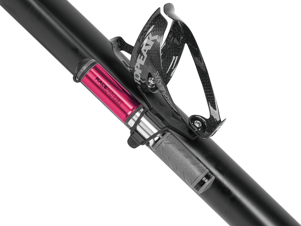 Minibomba Topeak RaceRocket negro – con soporte de cuadro