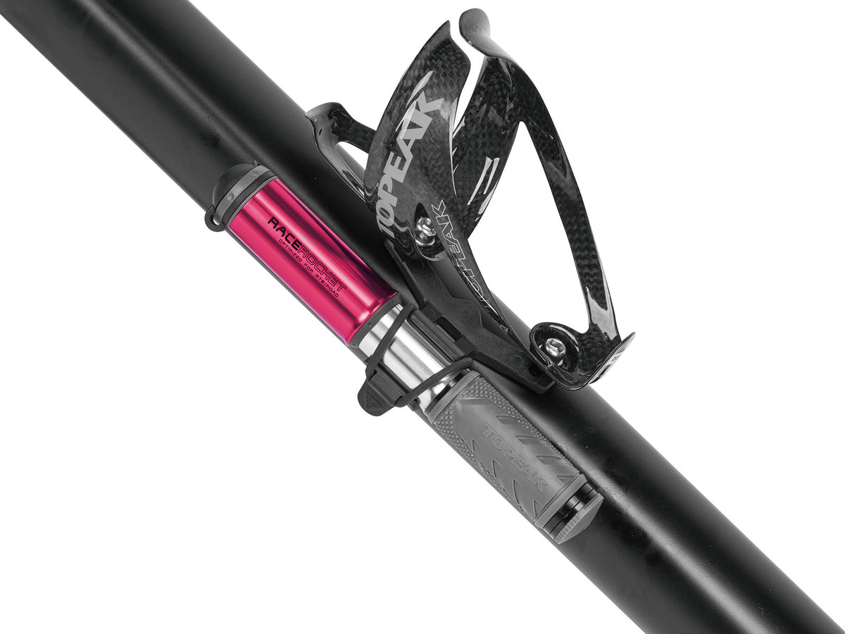 Minibomba Topeak RaceRocket negro – con soporte de cuadro