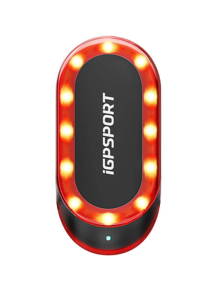 Luz trasera con radar iGPSPORT SR Mini negro – en uso