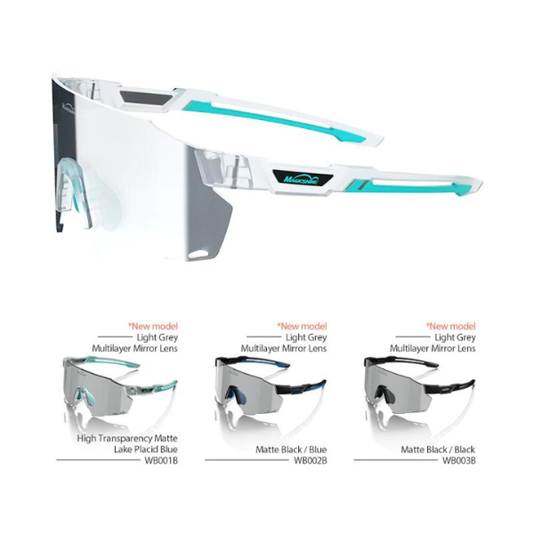 Gafas Magicshine Windbreaker fotocromáticas – lente fotocromática en uso