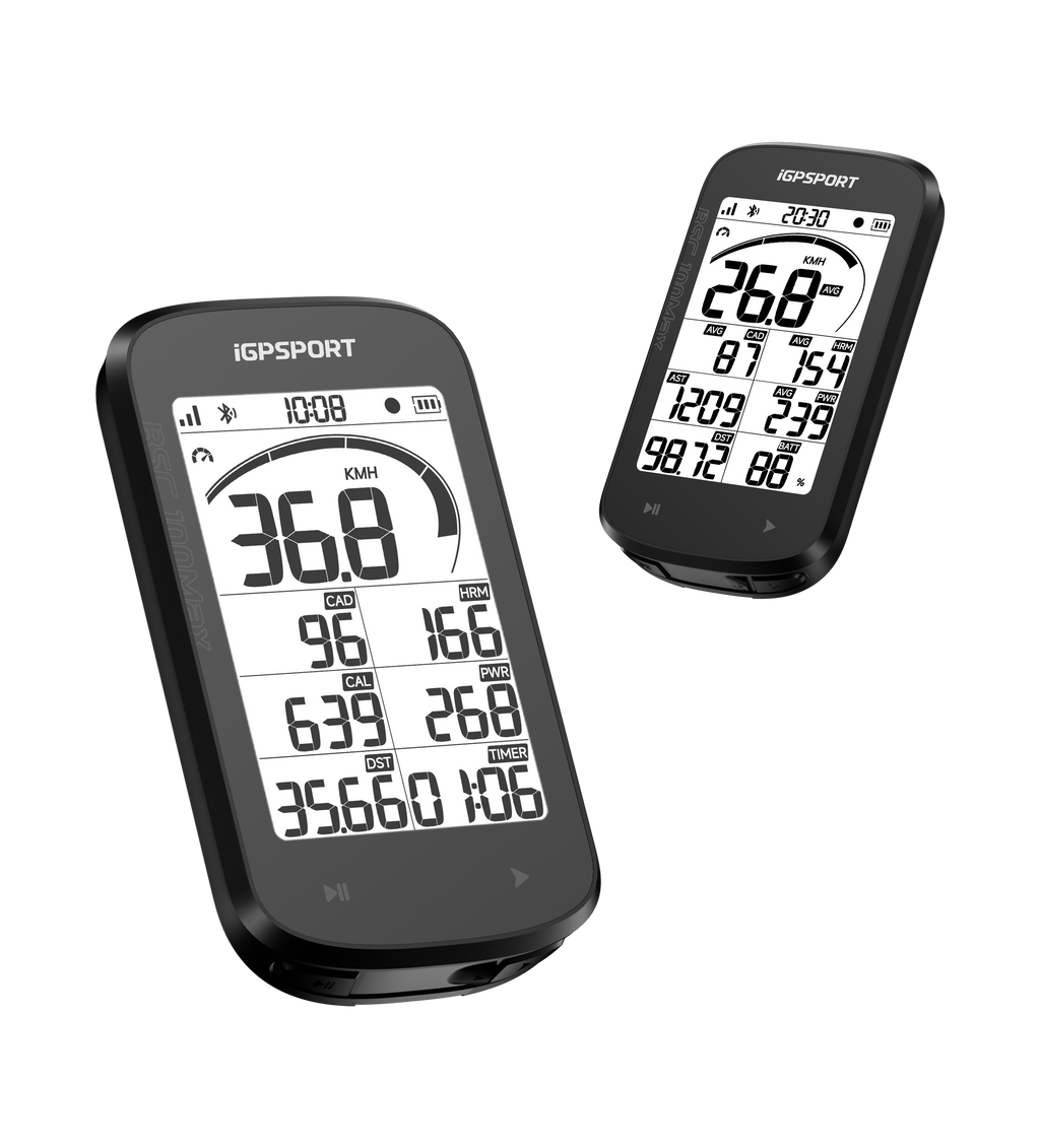 Ciclocomputador GPS iGPSPORT BSC100Max negro – vista lateral