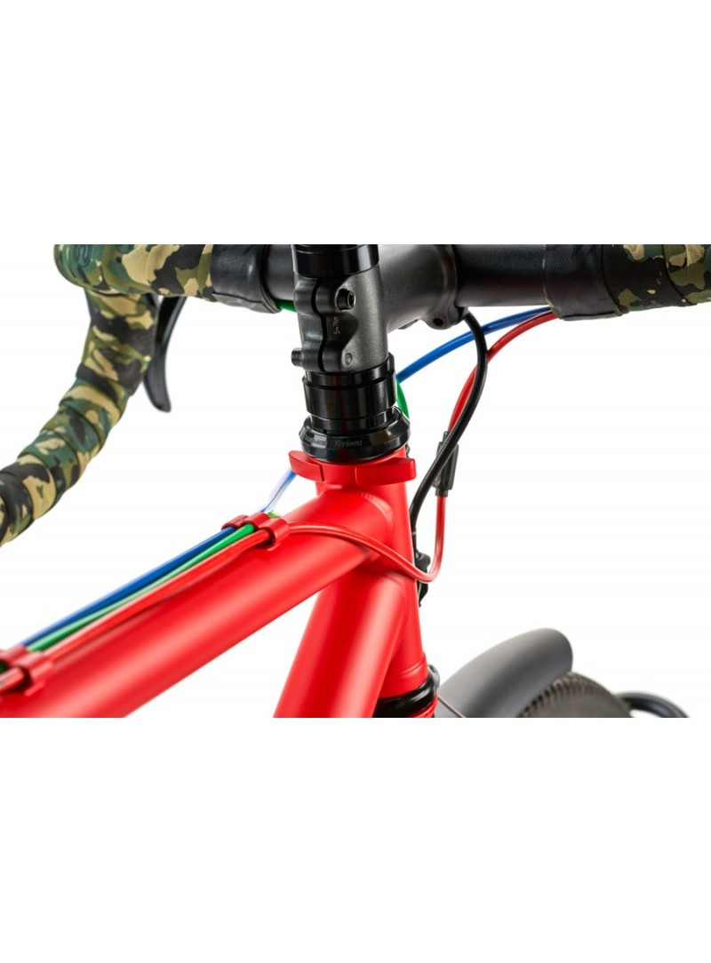 Bicicleta gravel Cinelli Hobootleg Deore Mix red right – detalle