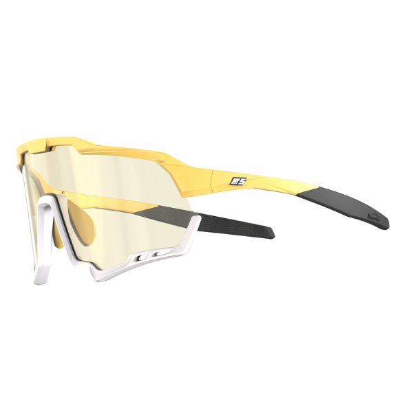 Gafas Magicshine Morpher fotocromáticas Revo amarillo/negro con lente oro – vista general