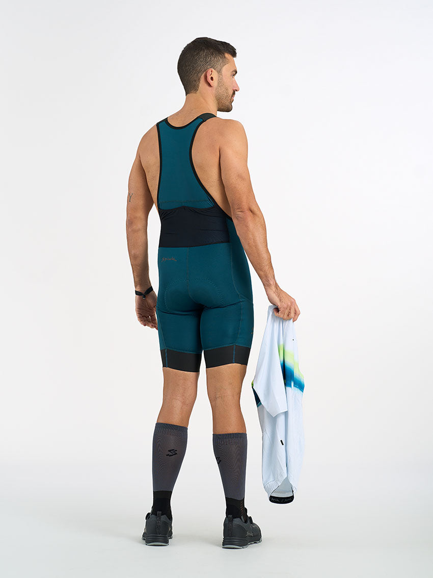 Culotte Spiuk Gravel Cargo con tirantes petróleo – vista adicional (posiblemente trasera)